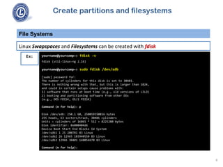 101 4.1 create partitions and filesystems | PPT