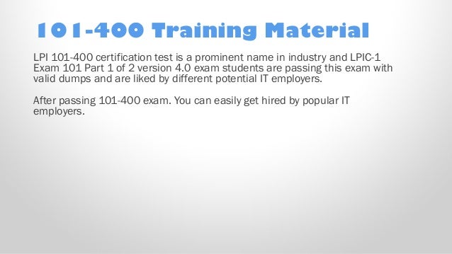 101-500 Trainingsunterlagen