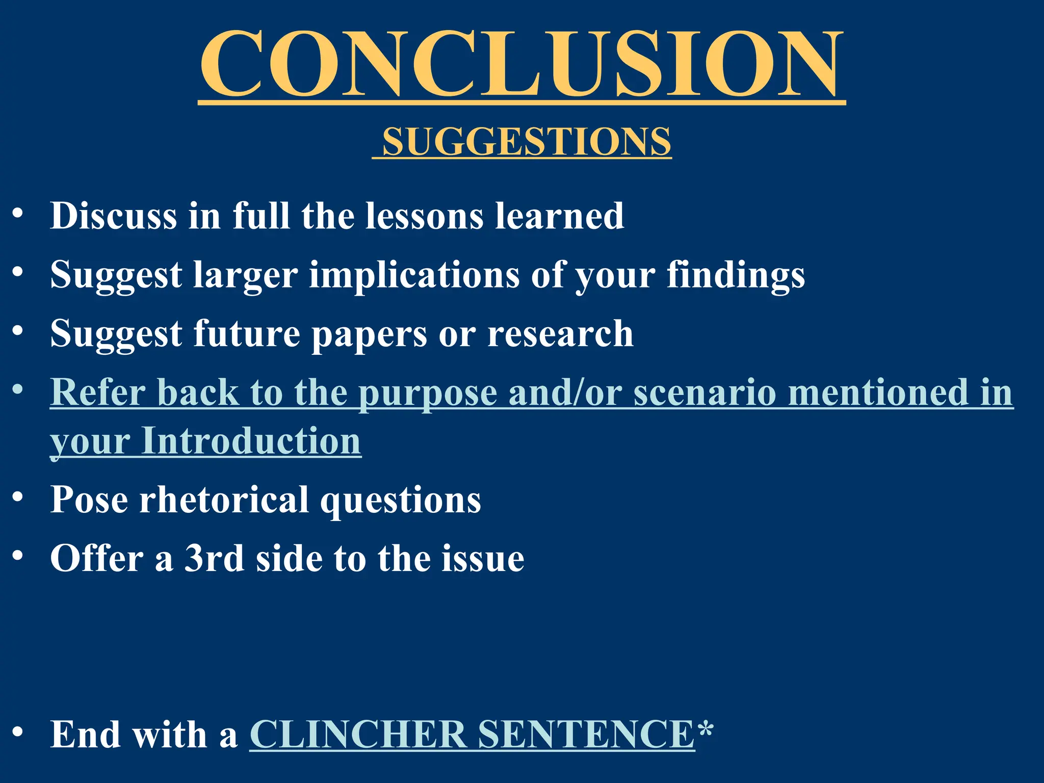 101--CONCLUSIONS (1) how to write a conclusion.ppt