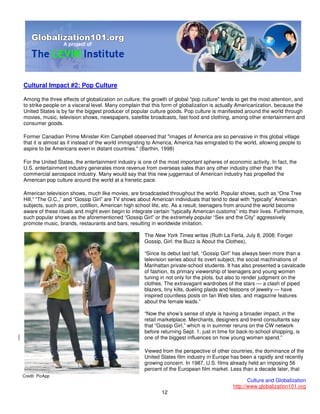 101 Globalisation And Culture