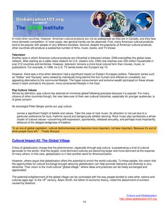 101 Globalisation And Culture