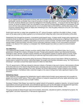 101 Globalisation And Culture