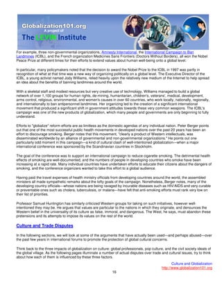 101 Globalisation And Culture