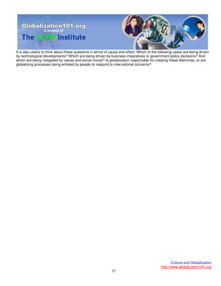 101 Globalisation And Culture