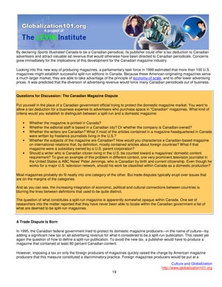 101 Globalisation And Culture