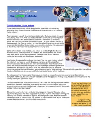 101 Globalisation And Culture