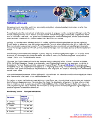 101 Globalisation And Culture