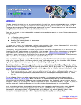 101 Globalisation And Culture