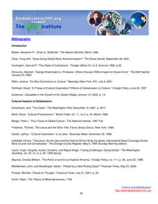 101 Globalisation And Culture