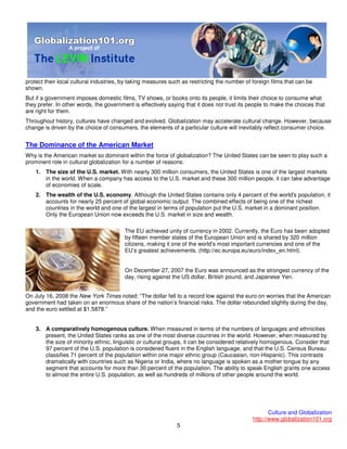 101 Globalisation And Culture