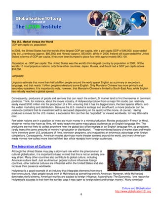 101 Globalisation And Culture