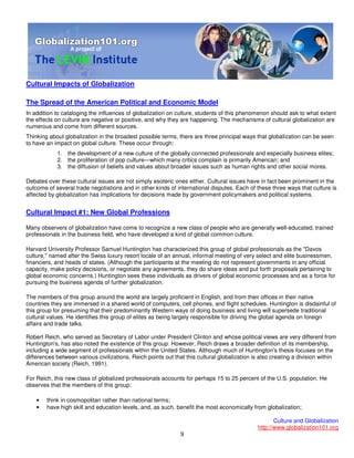 101 Globalisation And Culture