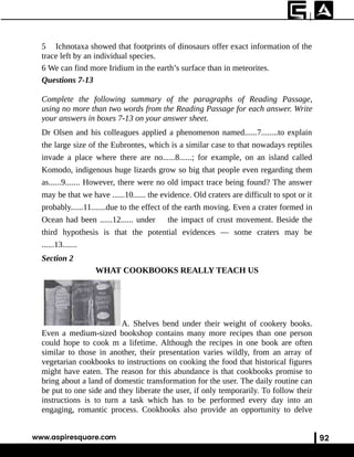 Ielts Module Paper 101 IELTS Reading Past Papers — 34 Complete Academic Reading Tests ...