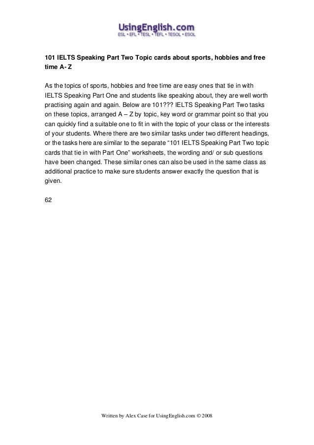 Talk about a hobby or activity that you enjoy doing image