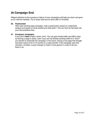 101 Landing Page Optimization Tips | PDF