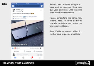 Falando	
  em	
  capinhas	
  milagrosas…	
  
essa	
   aqui	
   se	
   superou.	
   Uma	
   case	
  
que	
  você	
  pode	
  usar	
  uma	
  furadeira	
  
para	
  testar	
  sua	
  resistência.	
  	
  
	
  
Haaa…	
  jamais	
  faria	
  isso	
  com	
  o	
  meu	
  
iPhone.	
   Mas…	
   o	
   vídeo	
   aí	
   mostra	
  
que	
   ela	
   proteje	
   o	
   seu	
   celular	
   das	
  
piores	
  adversidades.	
  	
  
	
  
Sem	
   dúvida,	
   o	
   formato	
   vídeo	
   é	
   o	
  
melhor	
  para	
  se	
  passar	
  uma	
  ideia.	
  	
  
046	
  	
  
 