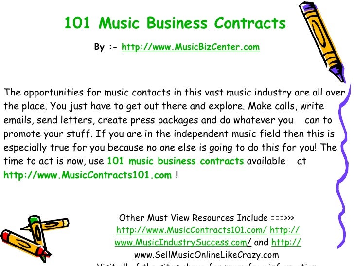 101 Music Business Contracts