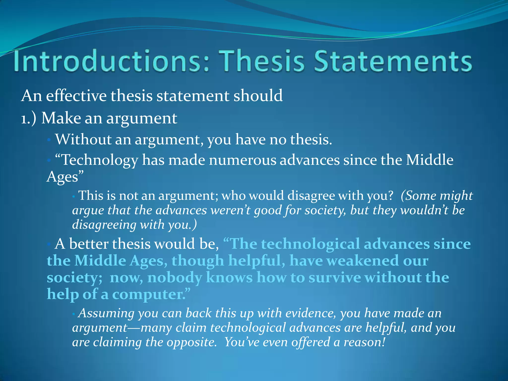 ENG 101 Research Paper: Writing Introductions and Thesis Statements | PPTX