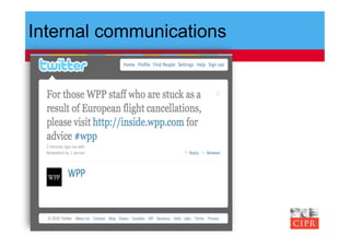 Internal communications
 