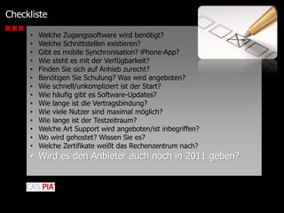 Welche Schnittstellen existieren?