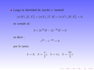 k = 0, ⇒ σ = id
k = π
2
i ⇒ σ =


1 0 0
0 −1 0
0 0 −1


 