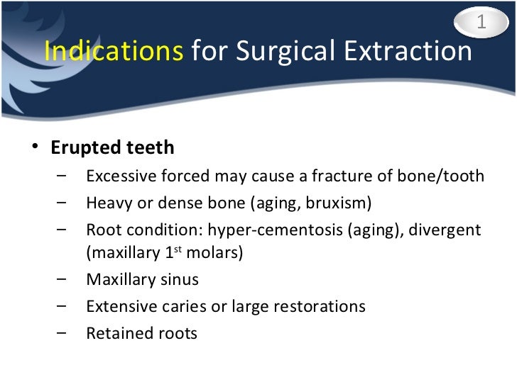 Complicated Extraction and Odontectomy