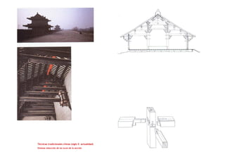 Técnicas tradicionales chinas (siglo X- actualidad)
Sistema reducción de las luces de la sección
 