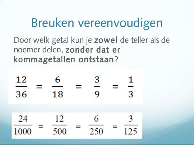 101026 rekenen breuken