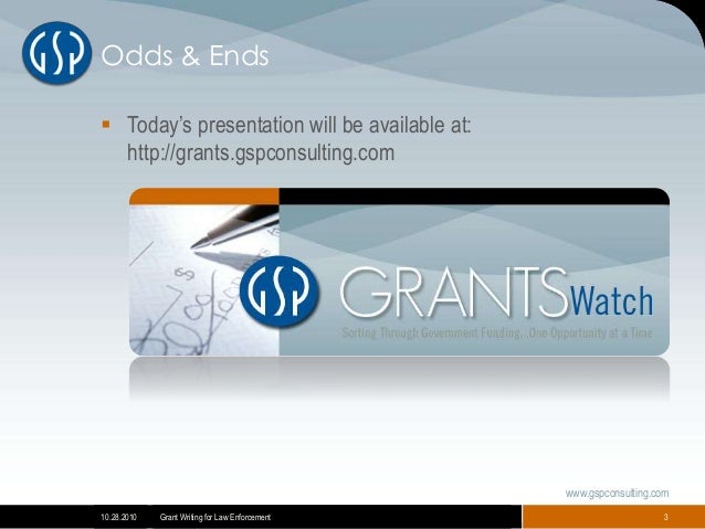 Grant Writing for Law Enforcement