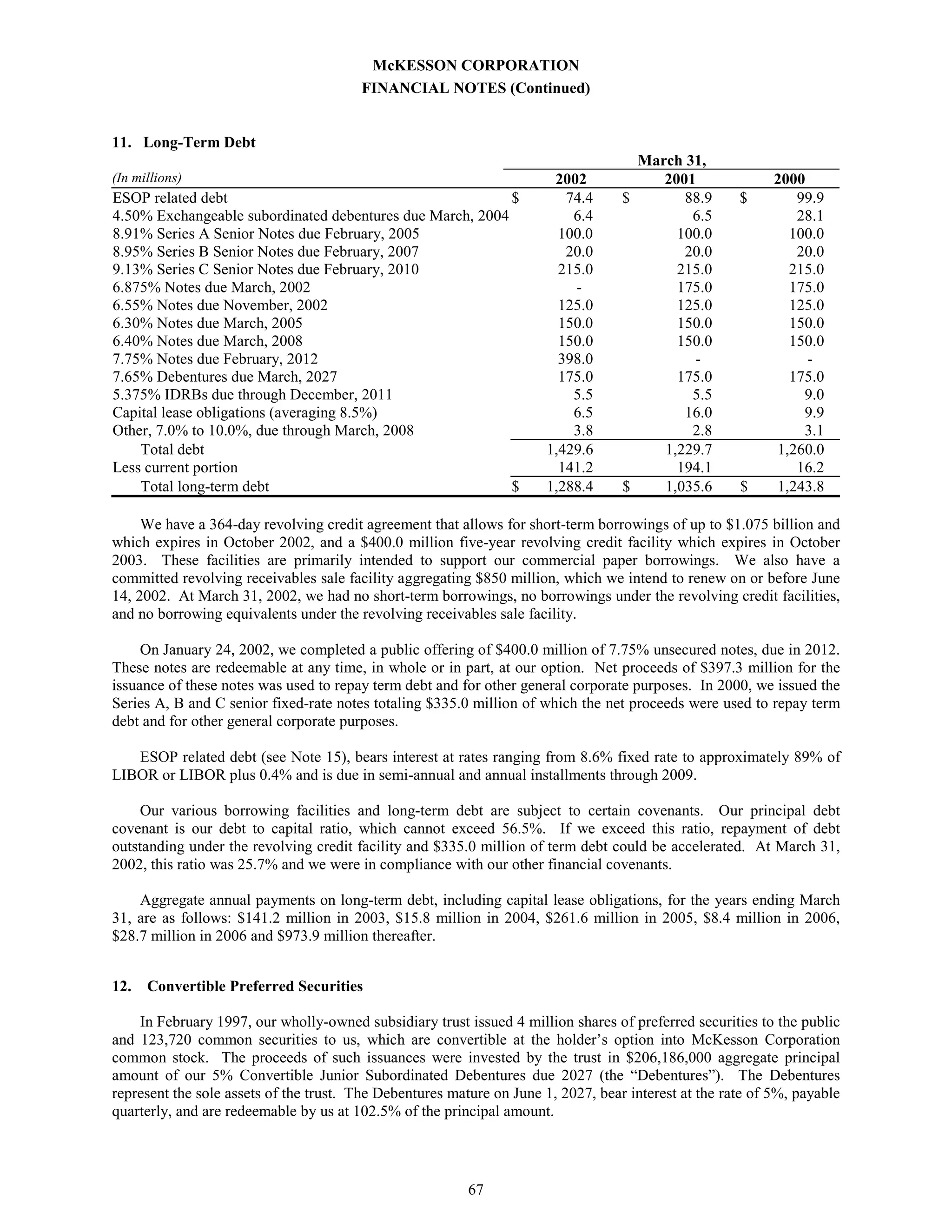 Annual Report as Filed on Form 10-K - 750k 2002