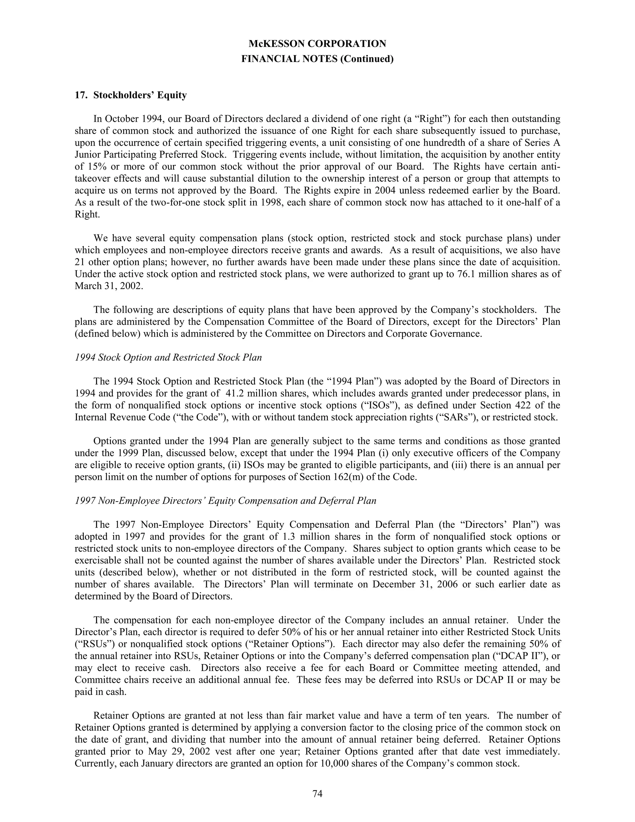 Annual Report as Filed on Form 10-K - 750k 2002