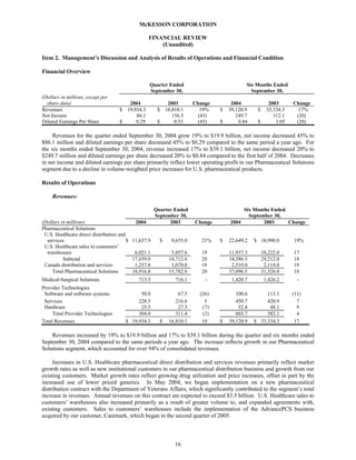 Mekesson Quarterly Reports 2005 2nd