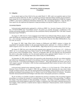 Mekesson Quarterly Reports 2004 2nd  