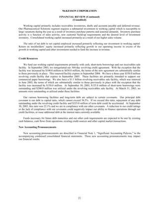 Mekesson Quarterly Reports 2004 2nd  