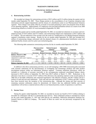 Mekesson Quarterly Reports 2004 2nd  