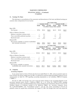 Mekesson Quarterly Reports 2002  2nd