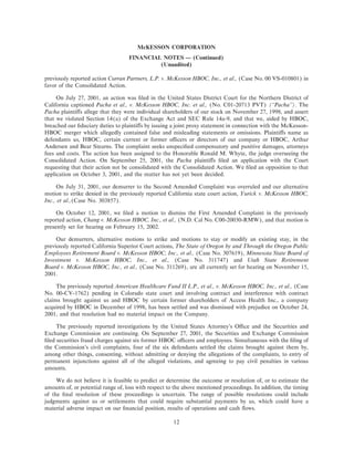 Mekesson Quarterly Reports 2002  2nd