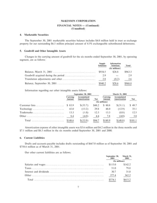 Mekesson Quarterly Reports 2002  2nd