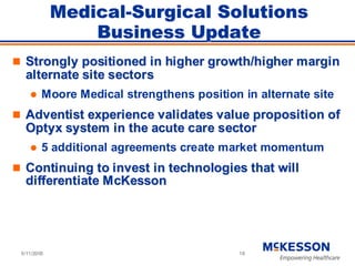 	 Baird Conference Presentation