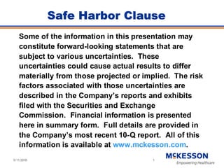 	 Baird Conference Presentation