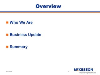 	 Baird Conference Presentation