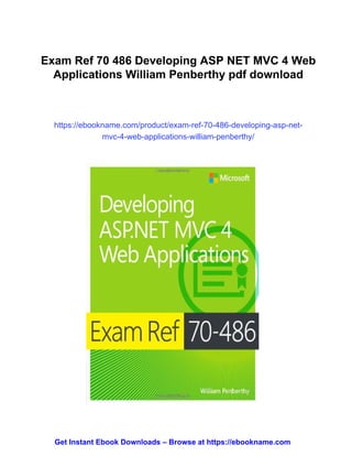 Exam Ref 70 486 Developing ASP NET MVC 4 Web Applications William ...