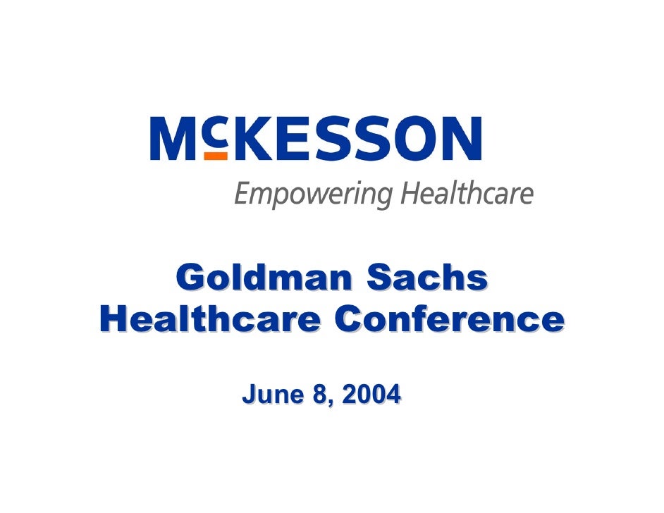Goldman Sachs Conference