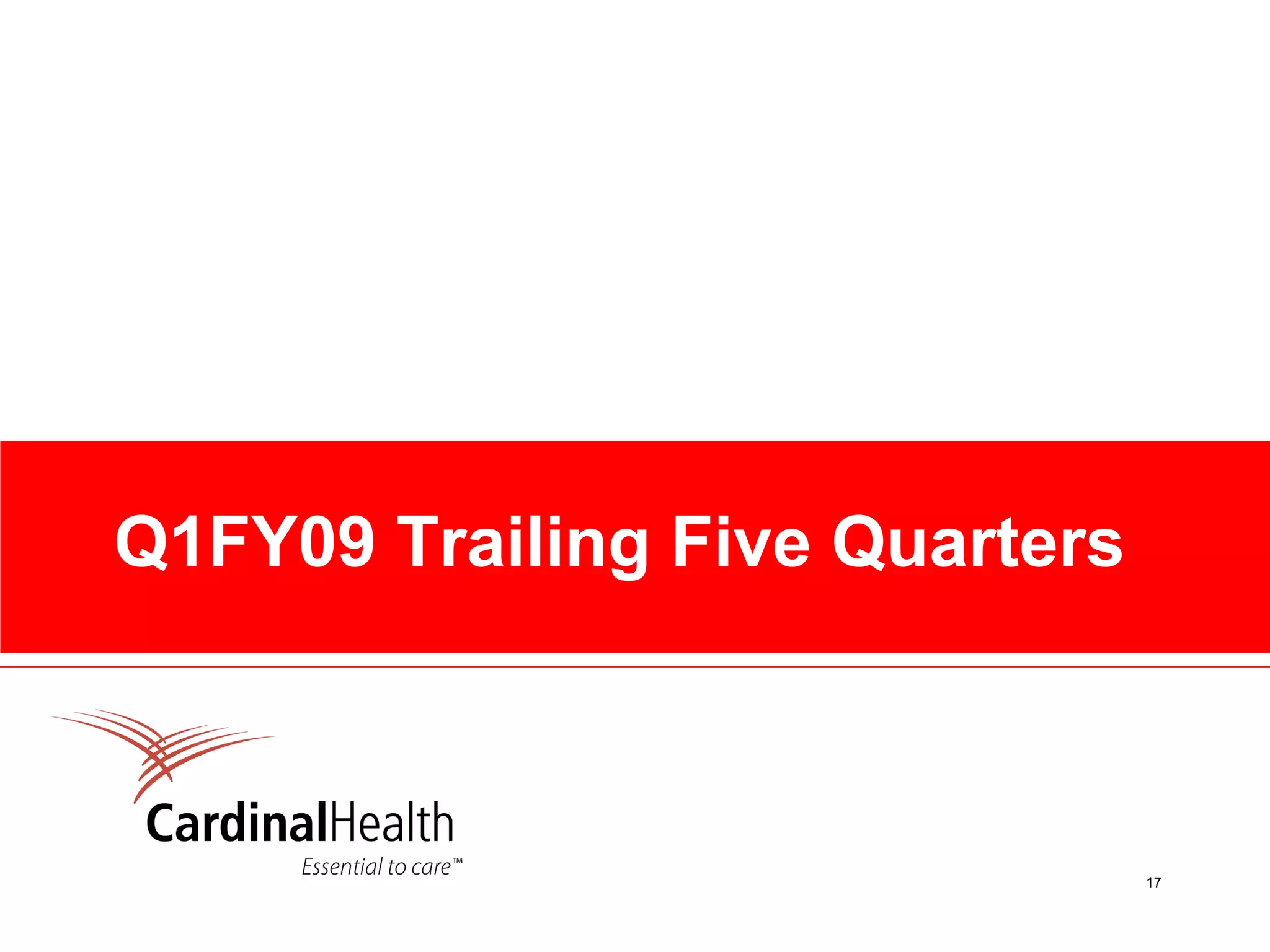 cardinal health Conference Call Presentation