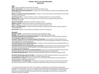 cardinal health 2008 Earnings Presentation