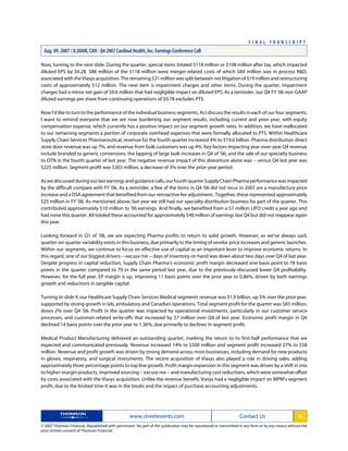 cardinal health Q4 2007 Earnings Transcript