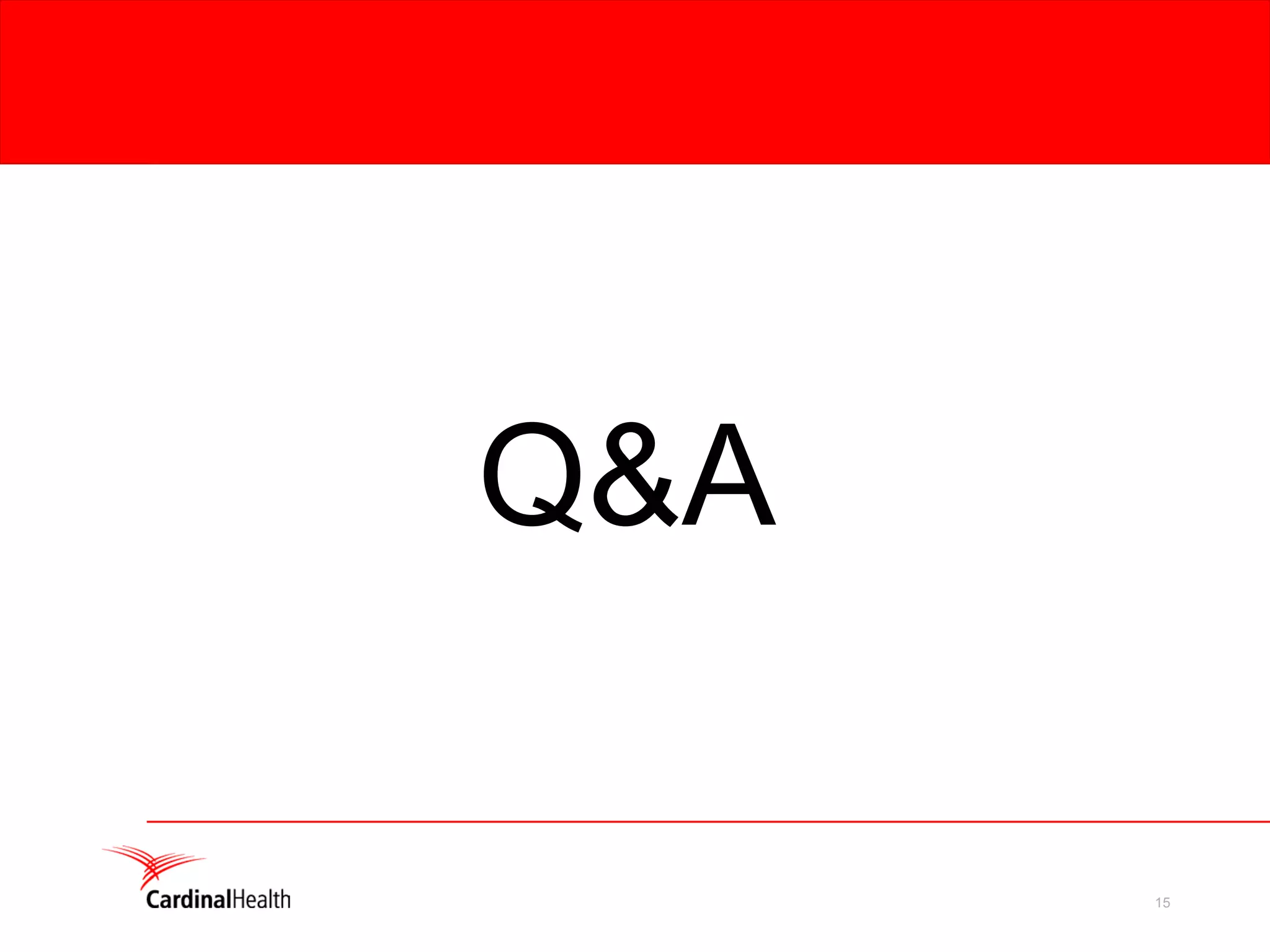 cardinal health Q1 2007 Earnings Presentation