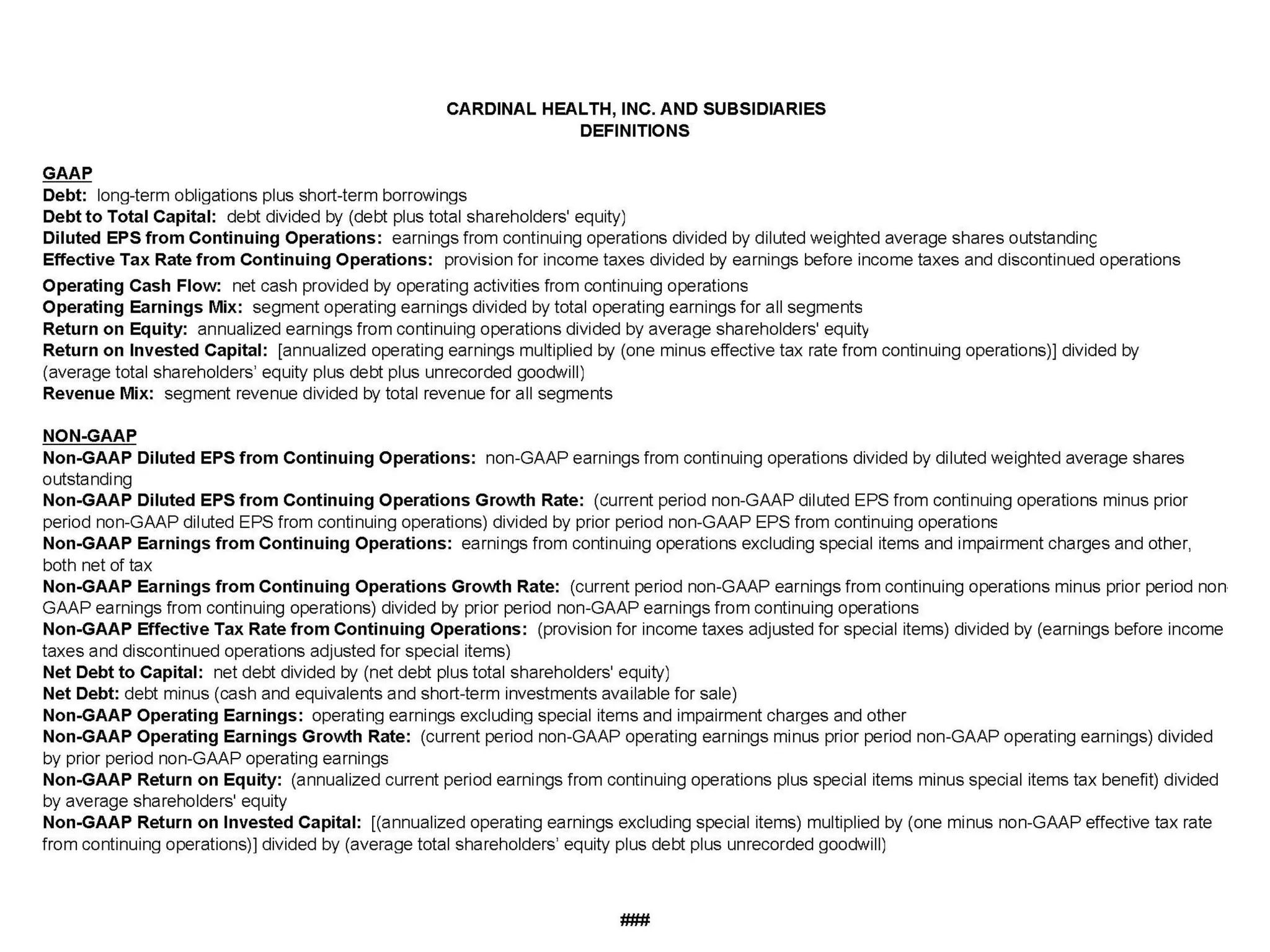 cardinal health Q1 2007 Earnings Presentation