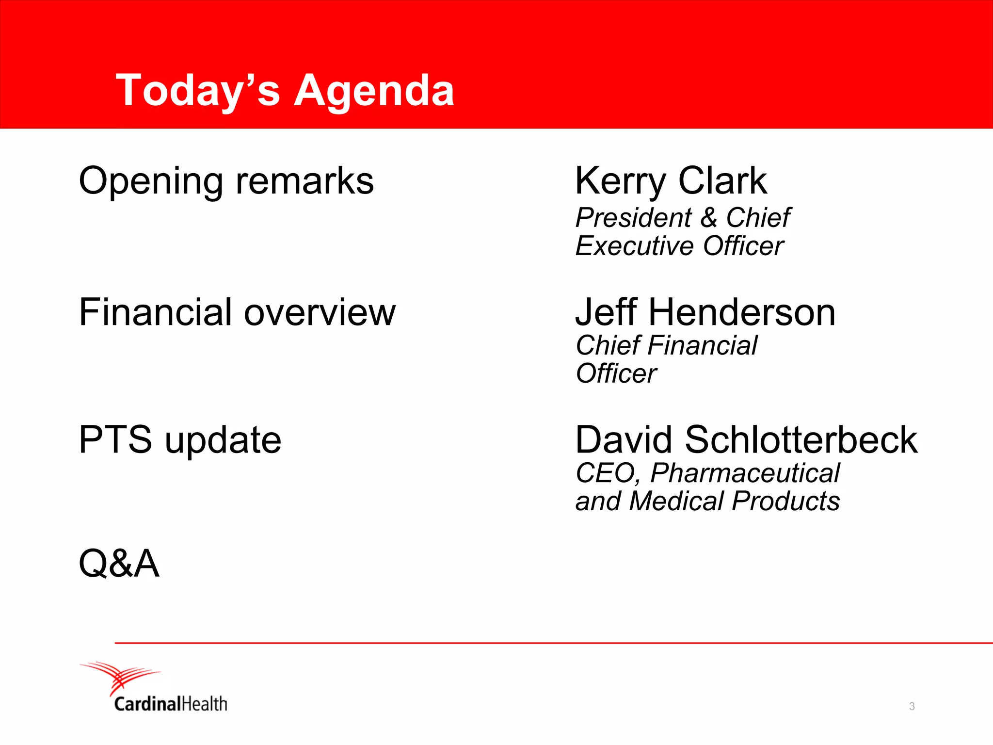 cardinal health Q1 2007 Earnings Presentation