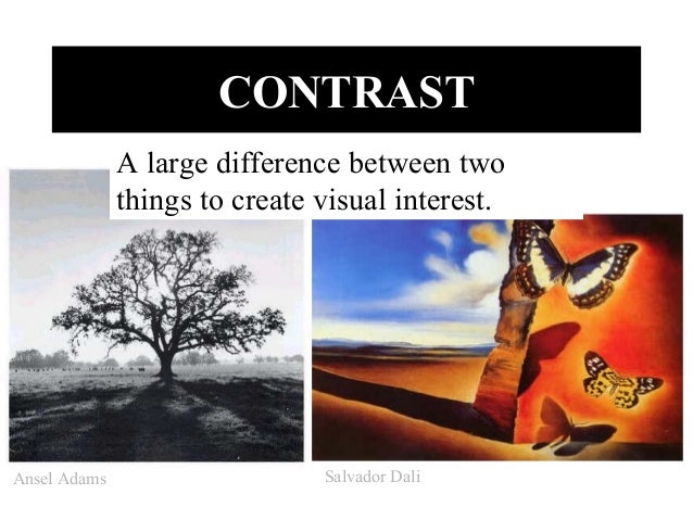 Elements And Principles Of Art Contrast : The elements of art principles design
